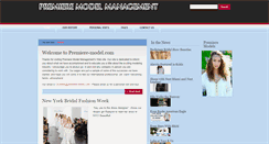 Desktop Screenshot of premiere-model.com