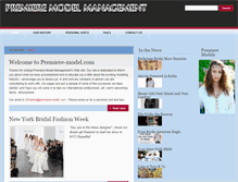 Tablet Screenshot of premiere-model.com